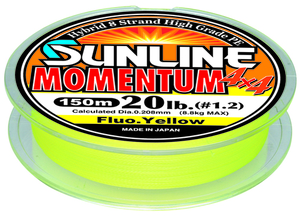 Леска Sunline Momentum 4x4 HG (Y) 150м #1.2 20lb