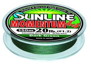 Леска Sunline Momentum 4x4 HG (D.G) 150м #1.0 16lb