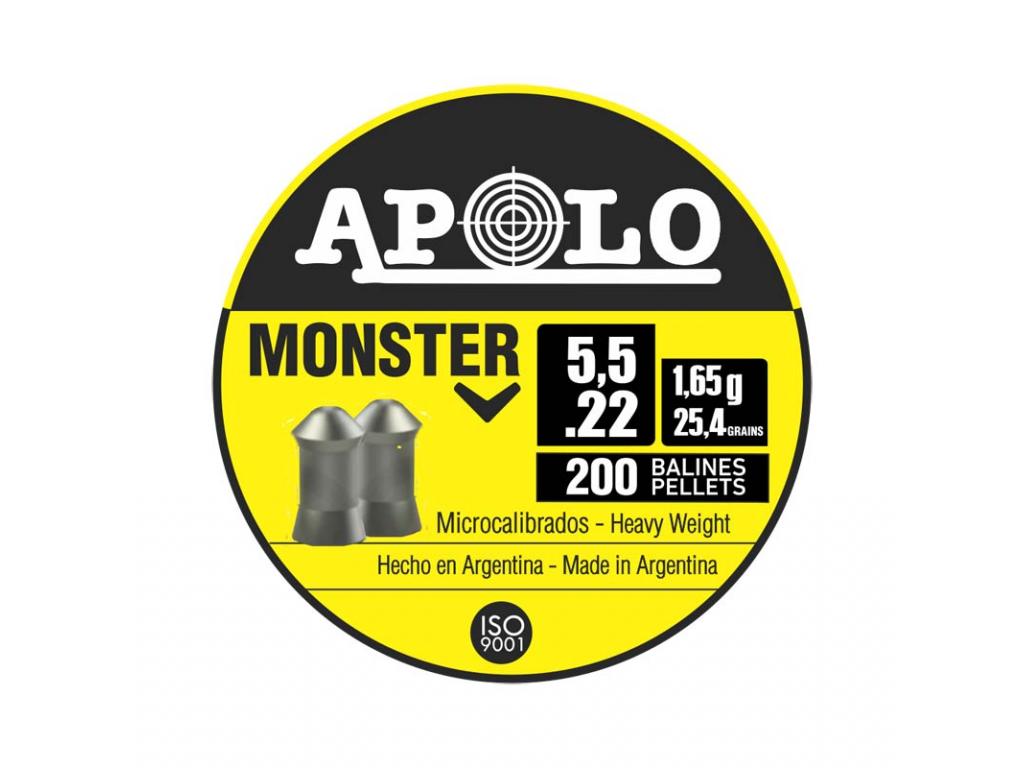 Пуля пневматическая 5,5 мм "Apolo Monster" 1,6г. (200шт.)