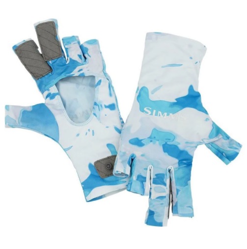 Перчатки Simms SolarFlex SunGlove Cloud Camo Blue р.XL