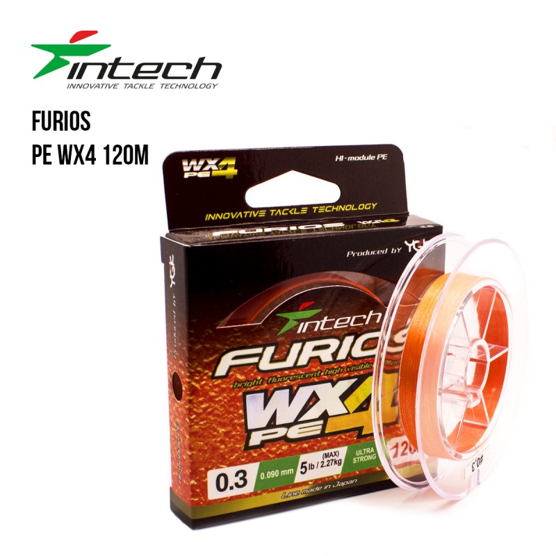 Леска плетеная Intech Furios PE WX4 150m 0.4/0,104мм 2,72кг