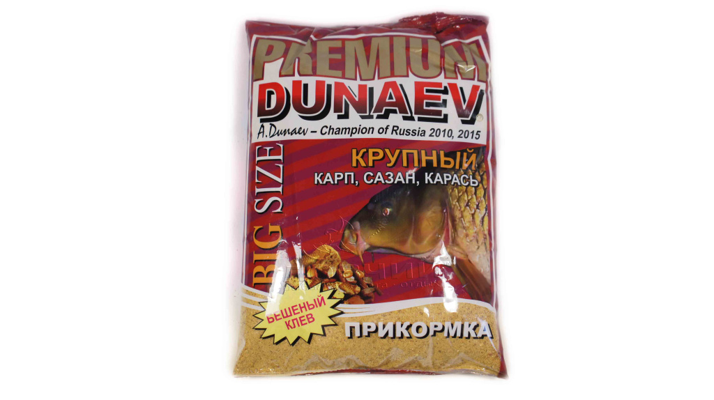 Прикормка Dunaev Premium Карп-Сазан (Крупная фракция) (1кг.)