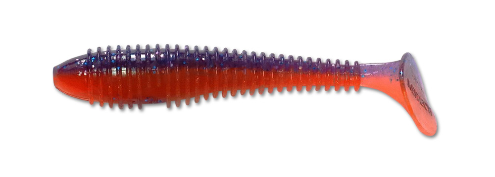 Мягкая приманка Pike Hunter Ribbed Worm 7.8" 023 Violet Fire 1шт