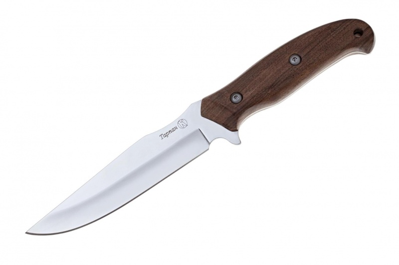Нож "Тарпан" (Stonewash серый, дерево)