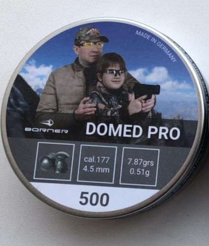 Пуля пневматическая 4,5 мм Borner "Domed Pro" 0,60 гр. (500 шт.)