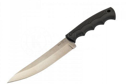 Нож "Арал" (Stonewash серый, эластрон)