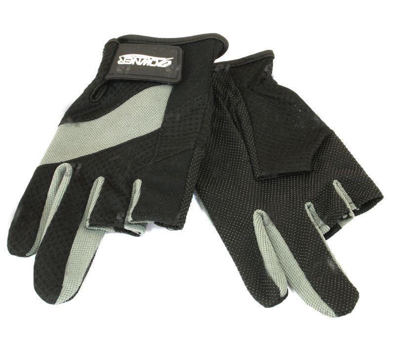 Перчатки Owner без трех пальцев L черно-серый 9653