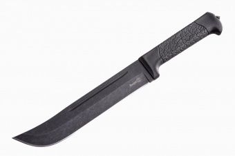 Нож "Burgut" (Stonewash черный, эластрон)