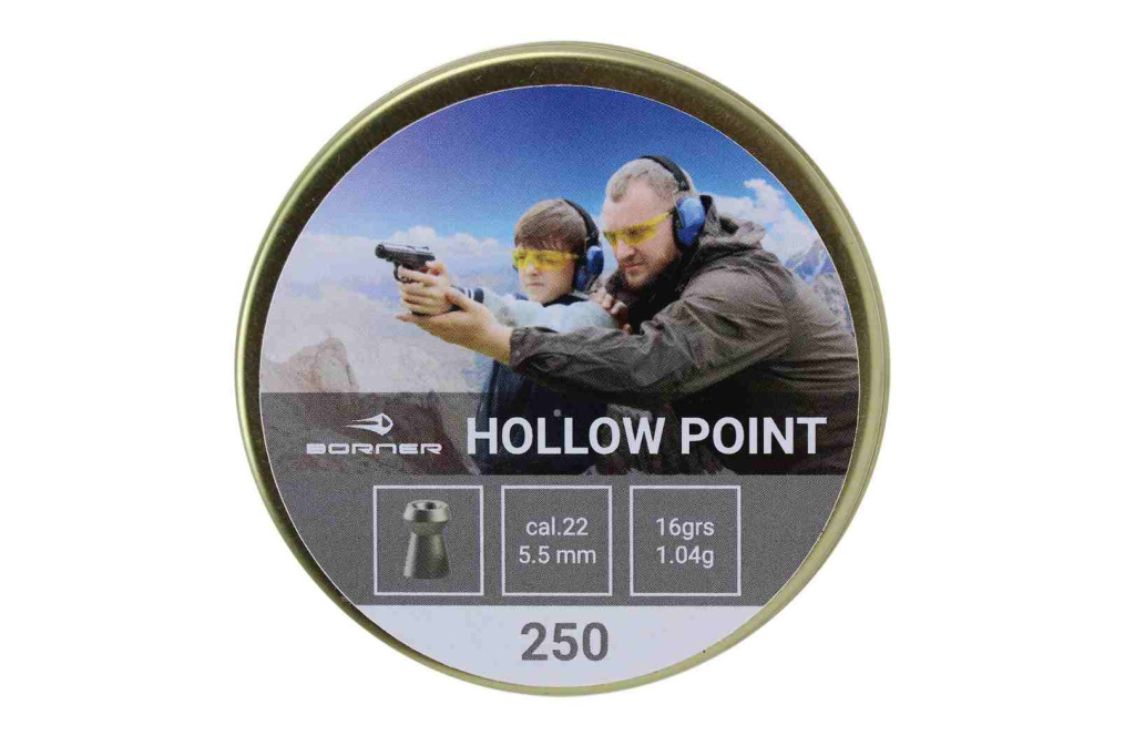 Пуля пневматическая 5,5 мм Borner "Hollow Point" 1,04 гр. (250 шт.)