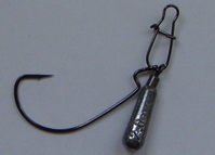 Груз Джиг-риг на офсетном крючке №4  (2,0 гр) упаковка 2 шт.