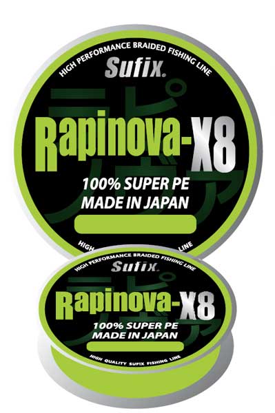 Леска плетеная Rapinova-X8 150м PE 2.0/0,235 ярко-зелен.