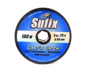 Леска Sufix Cast`n Catch 100м 0,6/Blue