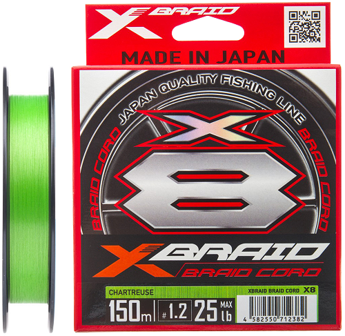 Леска плетеная YGK X-Braid Braid Cord X8 150м-1.2/25lb