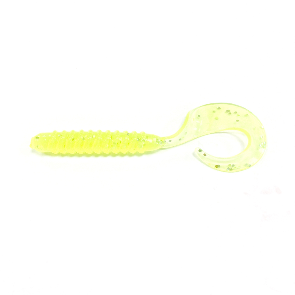Мягкая приманка Pike Hunter Tail Grub 3" 76мм 010 Chartreuse UV