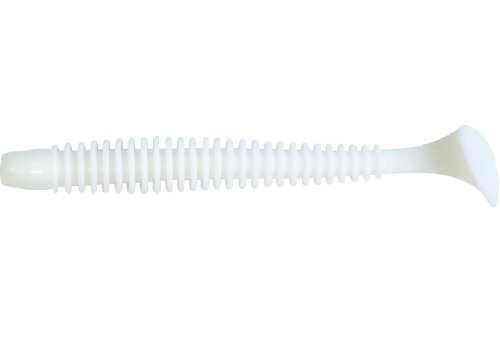 Мягкая приманка Pike Hunter Ribbed Worm 4" 100см 007 White 6 шт