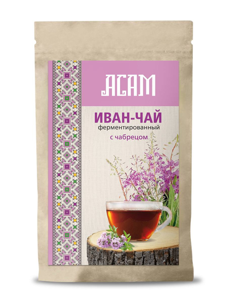 Чай Иван-чай Асам крупнолистовой с чабрецом 100гр