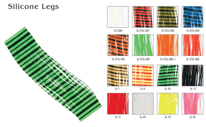 Материал для вязки мушек Akara Silicone Legs 15 см XJ-Yellow