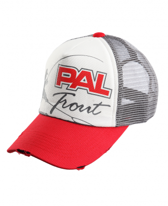 Бейсболка PAL Trout Cap PTC-1701 Red Beak / Gray Mesh