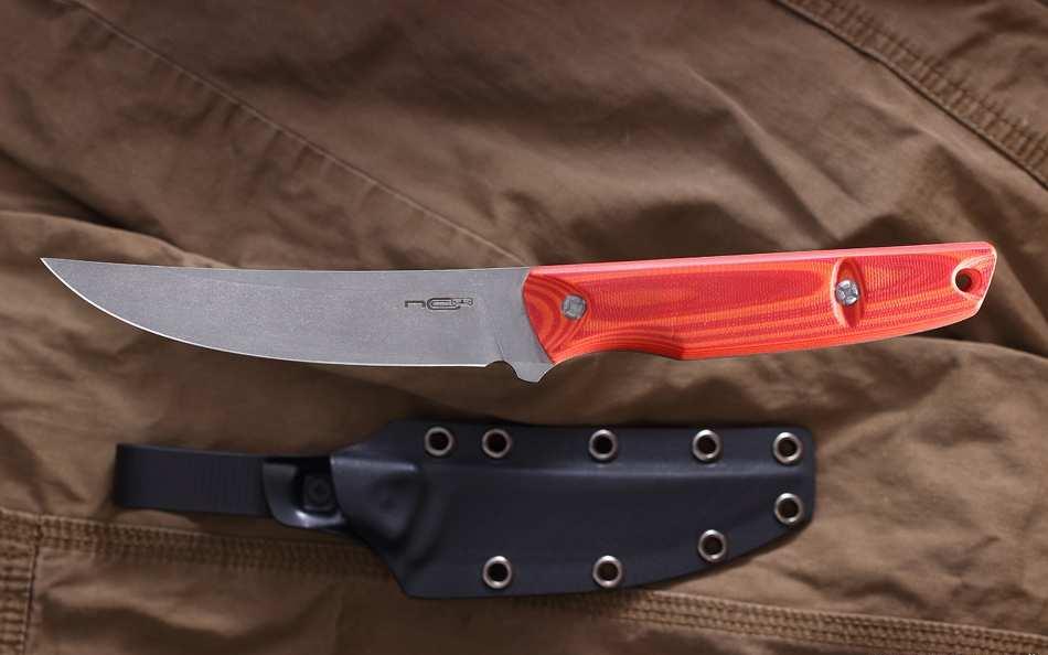 Нож туристический N.C.Custom Scar blue-orange G10 s/w