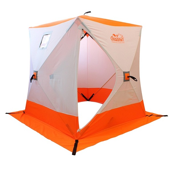Палатка зимняя Куб Следопыт 2,1х2,1м оранжевый