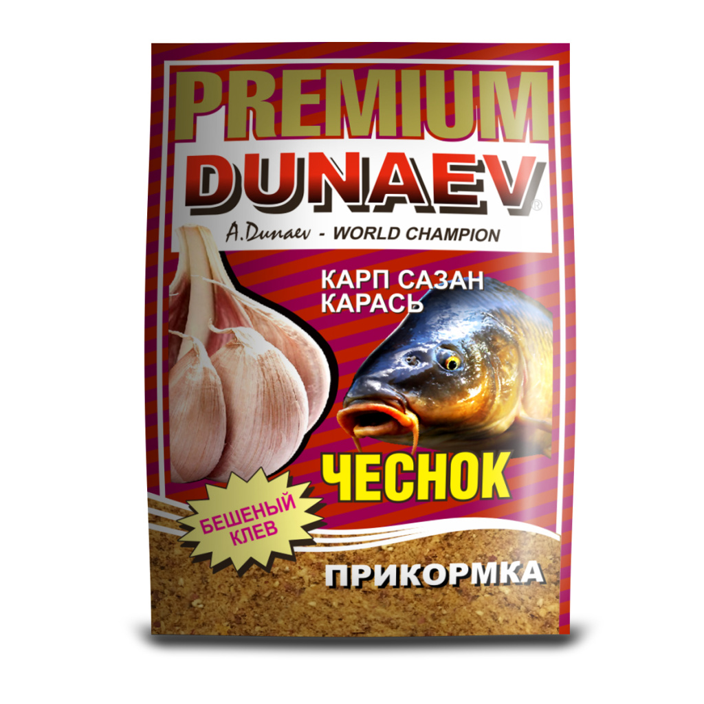 Прикормка Dunaev Premium Карп-Сазан (Чеснок) (1кг.)