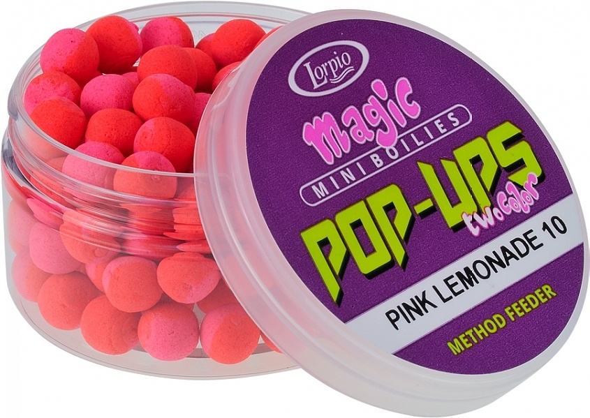 Бойлы Lorpio Magic mini boilies Pop-ups Two color Pink Lemonade 8мм