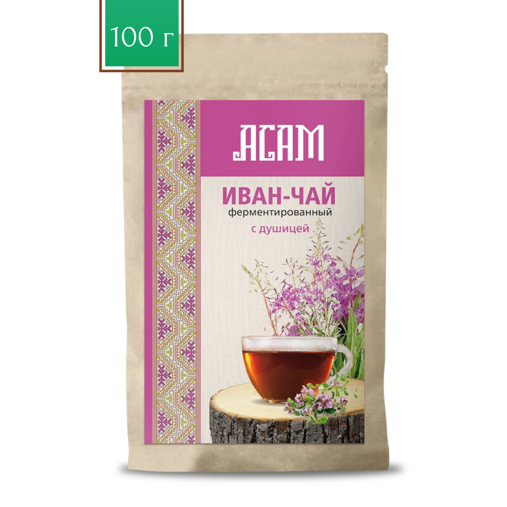 Чай Иван-чай Асам крупнолистовой с душицей 100гр