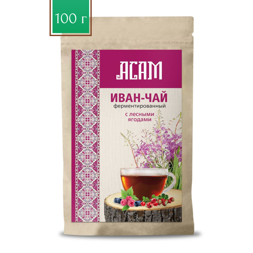 Чай Иван-чай Асам крупнолистовой с лесными ягодами 100гр