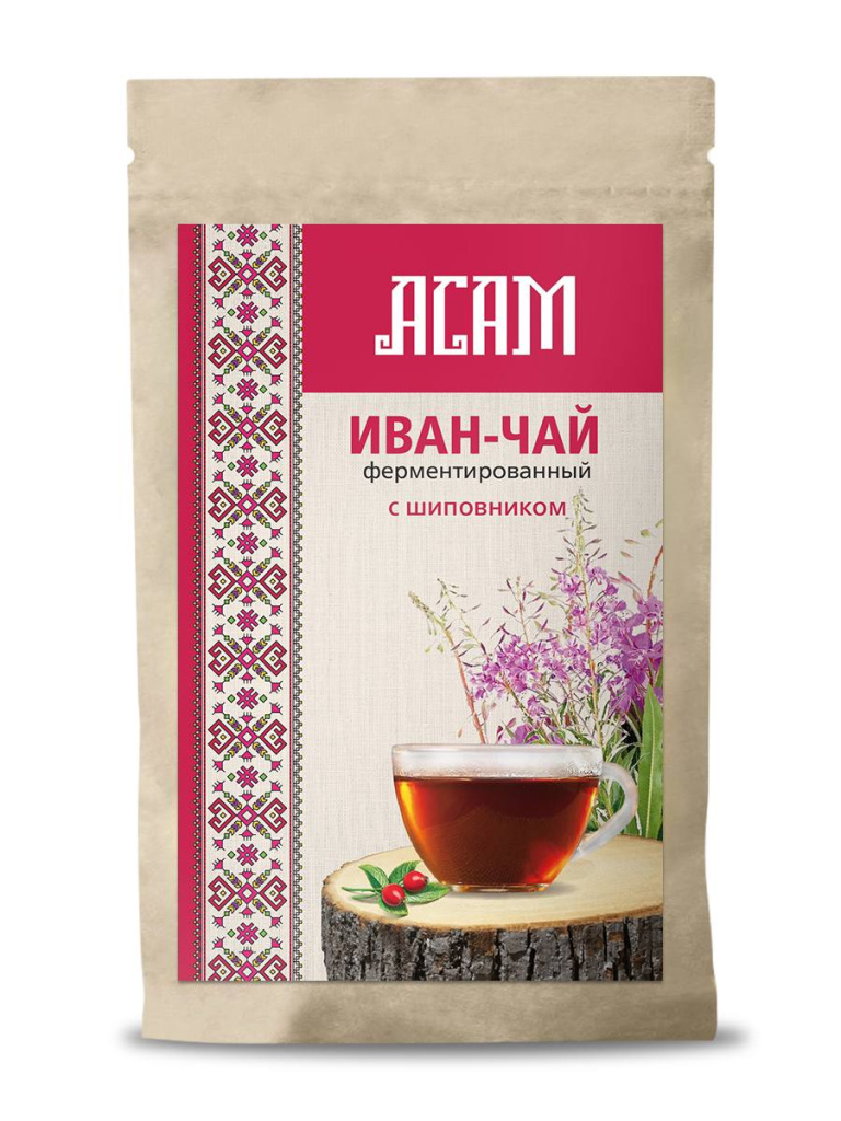 Чай Иван-чай Асам крупнолистовой с шиповником 100гр