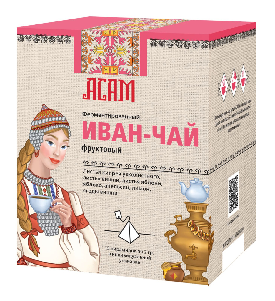 Чай Асам Иван-Чай фруктовый пирамидки 15шт.