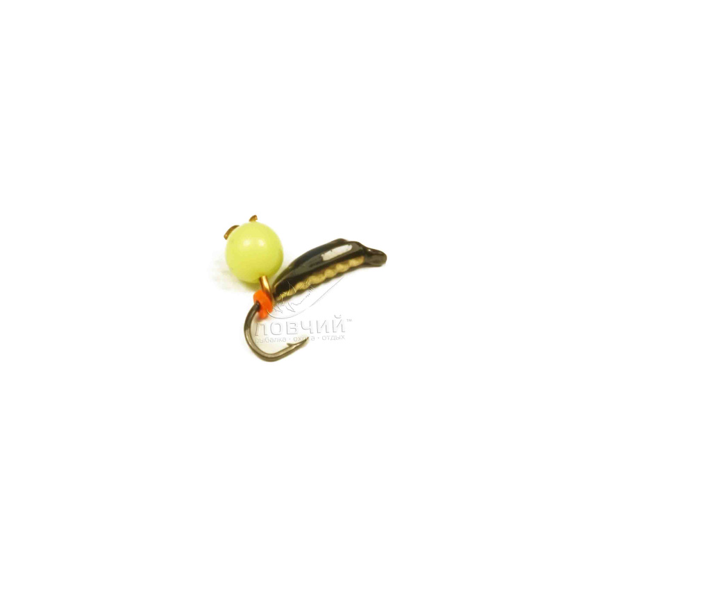 Мормышка Зеленый мыс Пингвин+ядреный глаз №1,5 0,4гр  Д13