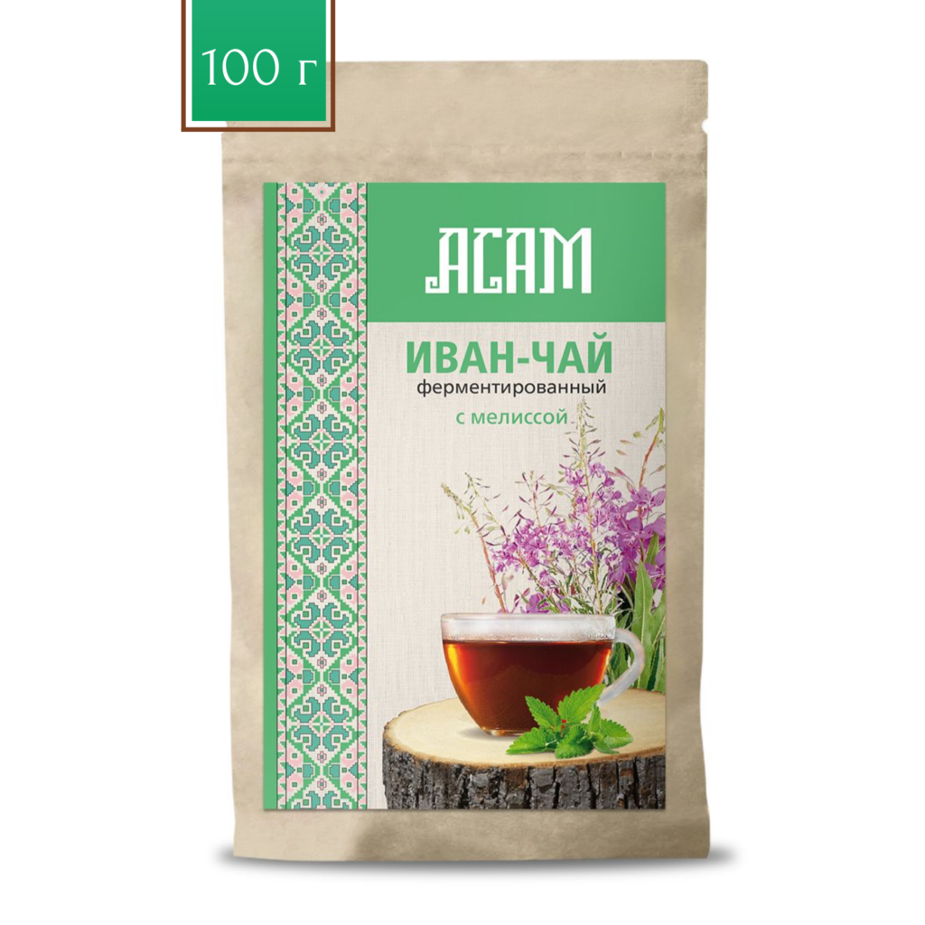 Чай Иван-чай Асам крупнолистовой с мелиссой 100гр