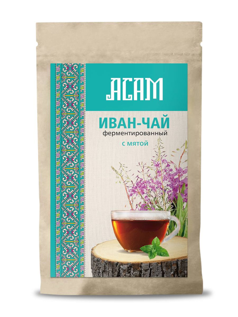 Чай Иван-чай Асам крупнолистовой с мятой 100гр